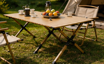 Table de camping pliante