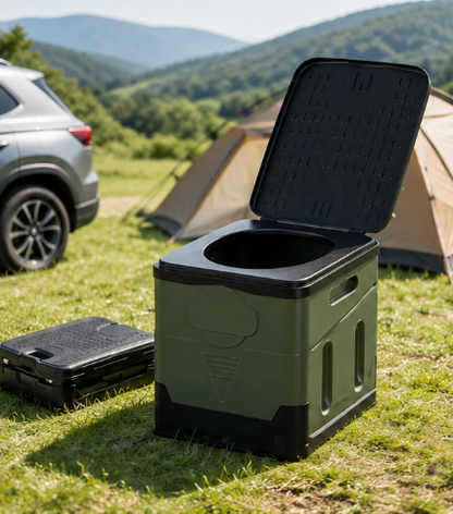 Toilettes de camping portables & pliables